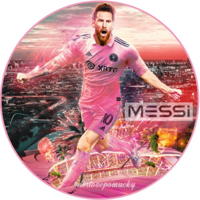 Messi Miami 6 - jedlý papír 20 cm 