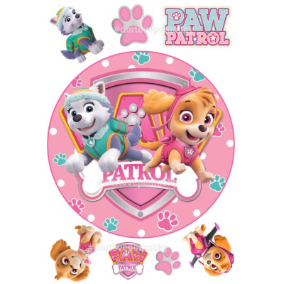 Jedlý papír Paw Patrol – mix obrázků A4 | Dortová dekorace
