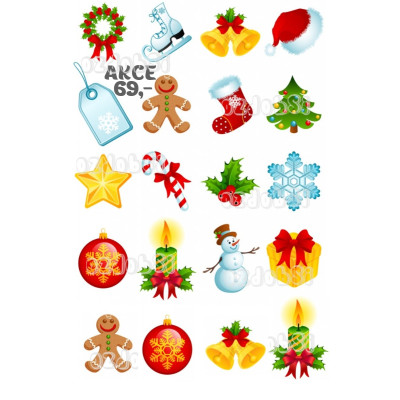 Vánoce 6  - jedlý papír