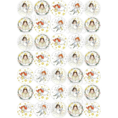 Vánoce 12 Ø40 mm  - jedlý papír