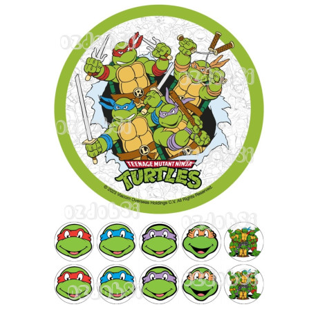 Želvy Ninja č.6 jedlý papír