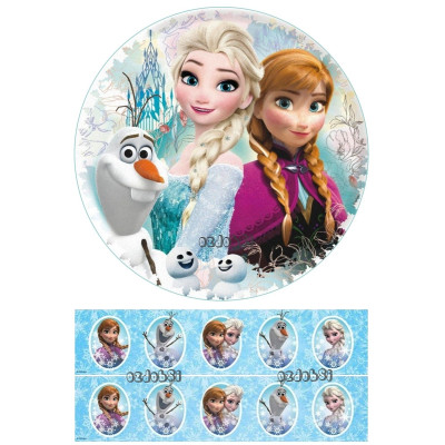 Ledové království 4  - jedlý papír 