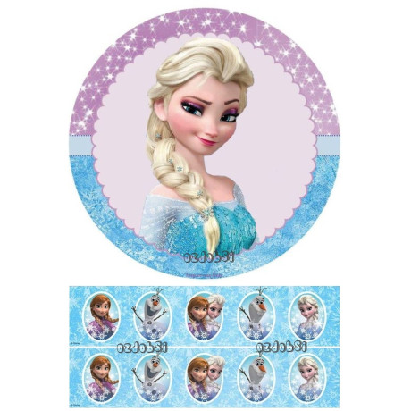 Ledové království 10 - jedlý papír 