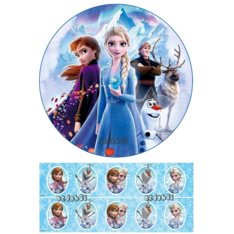 Ledové království 15 - jedlý papír 