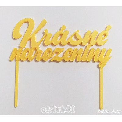 Krásne narozeniny č.13 - plastový zápich