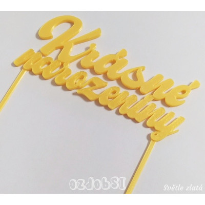 Krásne narozeniny č.13 - plastový zápich