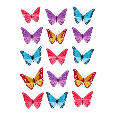 Motýli 1 - jedlý papír 