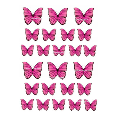 Motýli 4 - jedlý papír 