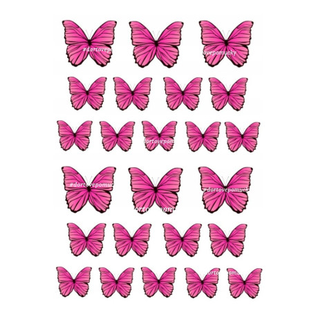 Motýli 4 - jedlý papír 