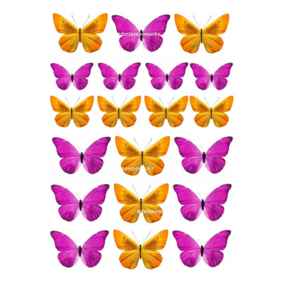 Motýli 7 - jedlý papír 