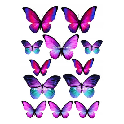 Motýli 8 - jedlý papír