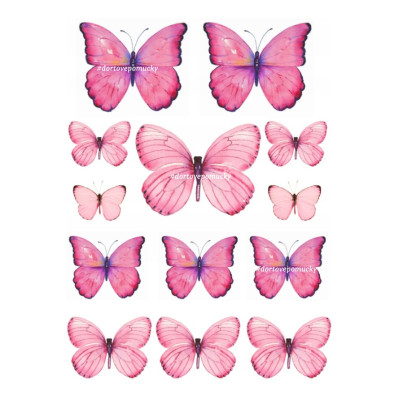 Motýli 9 - jedlý papír