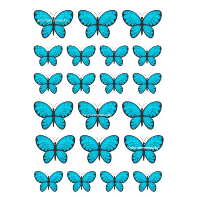 Motýli 10 - jedlý papír 