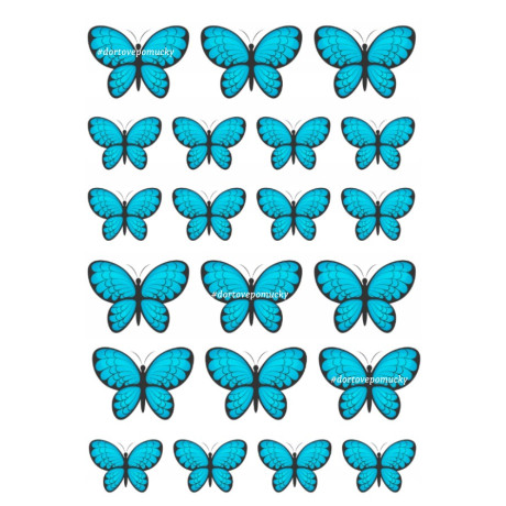 Motýli 10 - jedlý papír 