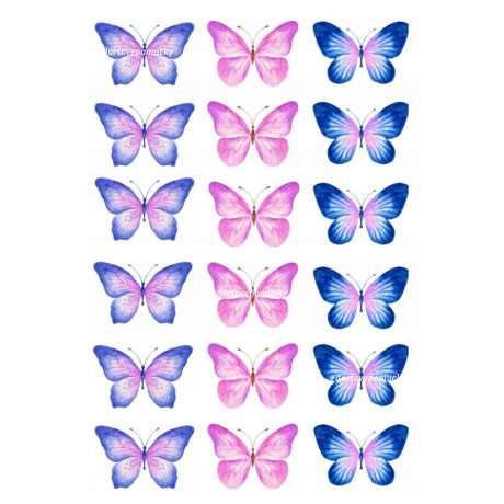 Motýli 11 - jedlý papír 