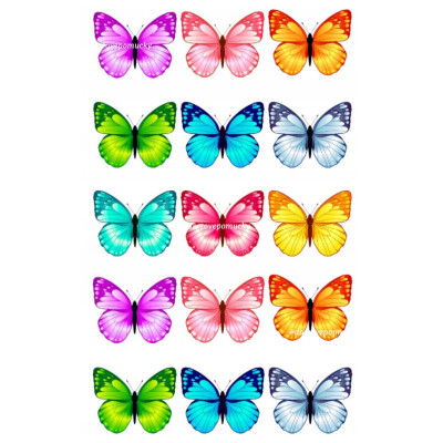 Motýli 12 - jedlý papír 