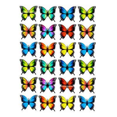 Motýli 13 - jedlý papír 