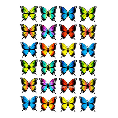 Motýli 13 - jedlý papír 