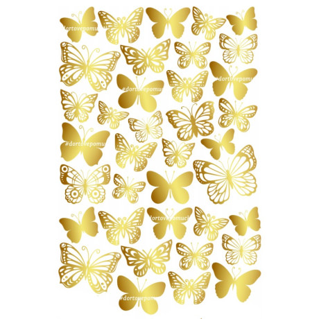 Motýli 14 - jedlý papír 