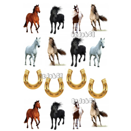 Koně 1 - jedlý papír 