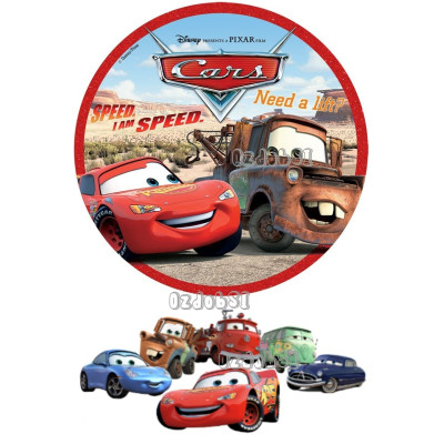 Cars (auta) 1 - jedlý papír 