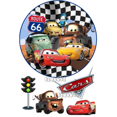 Cars (auta) 2 - jedlý papír 