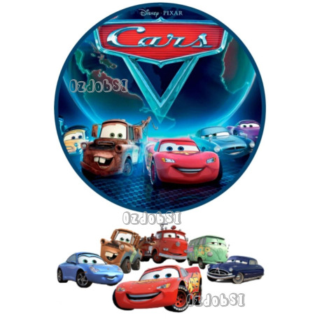 Cars (auta) 3 - jedlý papír 