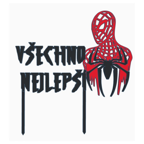 Spiderman - dortový zápich