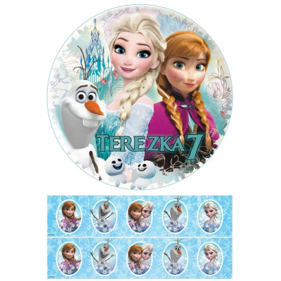 Ledové království 4  - jedlý papír 