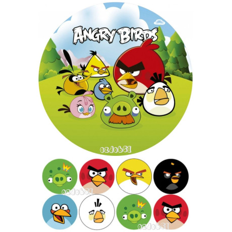 Angry birds č.1 jedlý papír