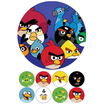 Angry birds č.4 jedlý papír