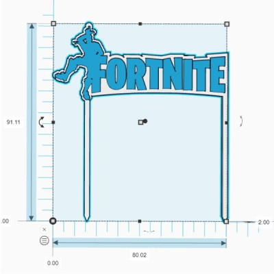 FORTNITE 2 - dortový zápich