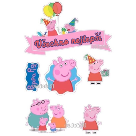 Prasátko Pepina 11 - jedlý papír