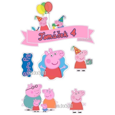 Prasátko Pepina 11 - jedlý papír