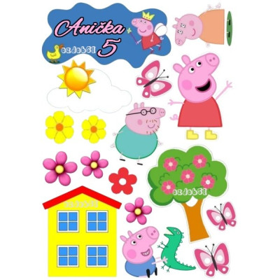 Prasátko Pepina 12 - jedlý papír