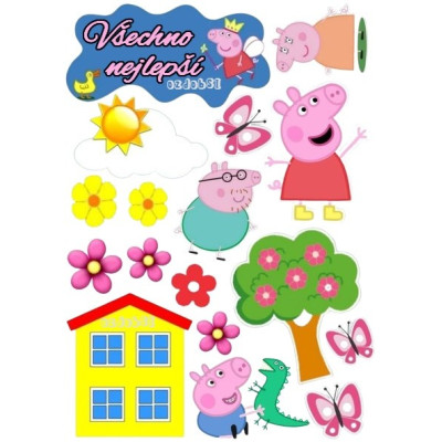 Prasátko Pepina 12 - jedlý papír