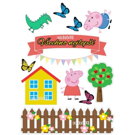 Prasátko Pepina 13 - jedlý papír