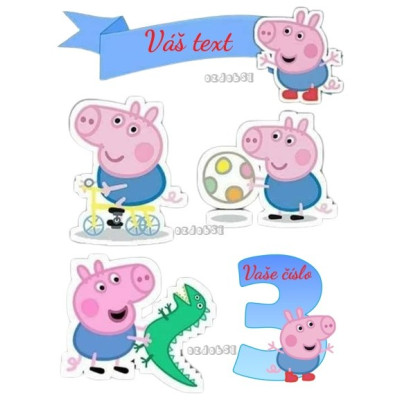 Prasátko Pepina 14 - jedlý papír