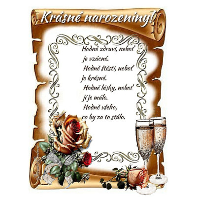 Přání 1 - jedlý papír