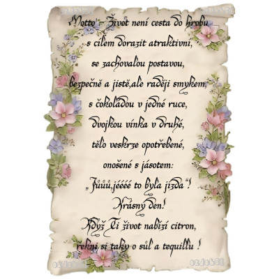 Přání 4 - jedlý papír