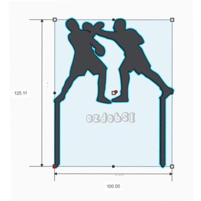 Boxeři - dortový zápich