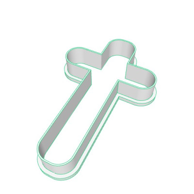 Kříž plastové vykrajovátko