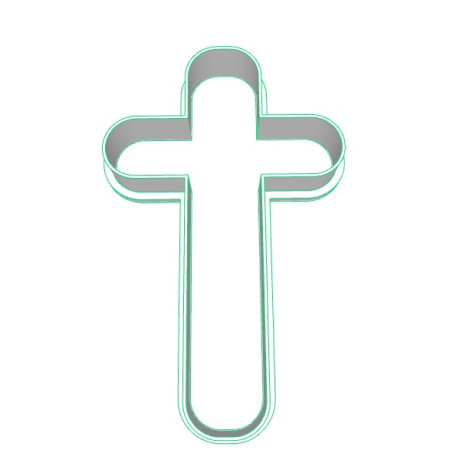 Kříž plastové vykrajovátko