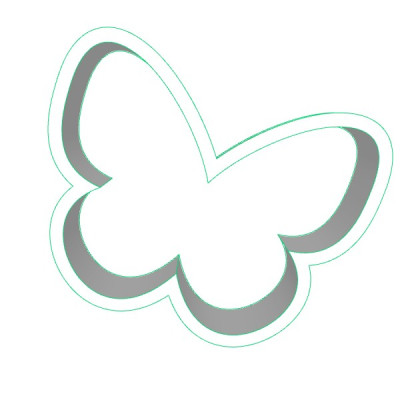 Motýl plastové vykrajovátko