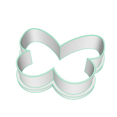 Motýl plastové vykrajovátko