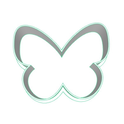 Motýl plastové vykrajovátko