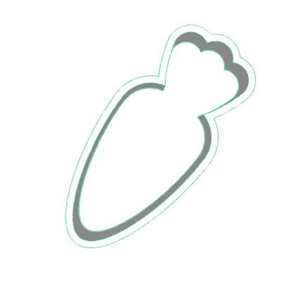 Mrkev plastové vykrajovátko