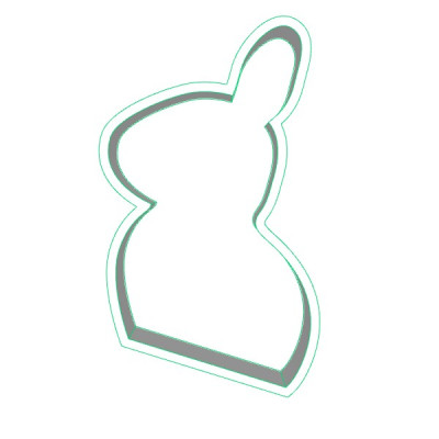 Zajíček 2 plastové vykrajovátko