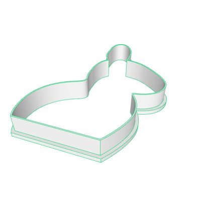 Zajíček 2 plastové vykrajovátko