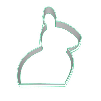 Zajíček 2 plastové vykrajovátko